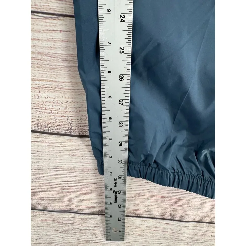 Vintage 90's Nike Rain‎ Pants Men's Size Medium Blue Nylon Elastic Waist